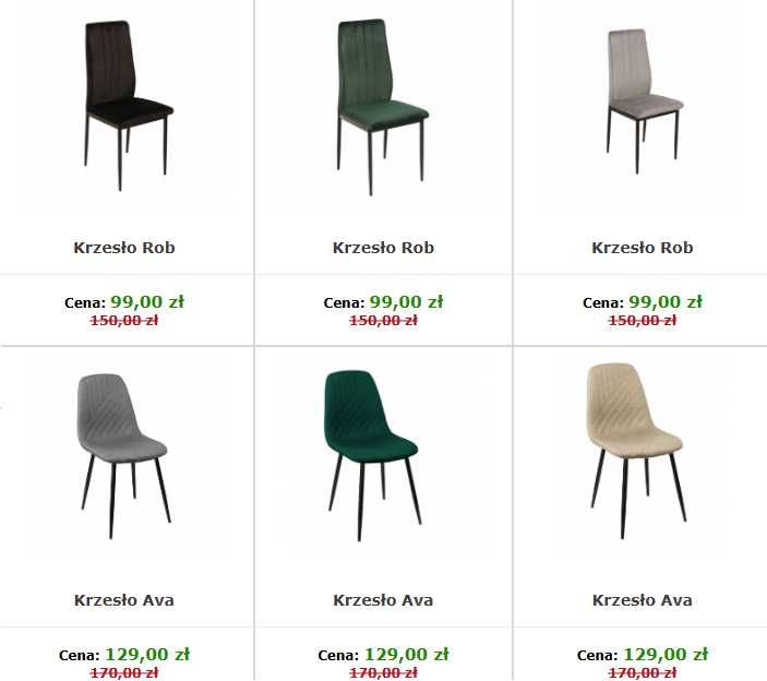 Wyprzedaż NOWYCH krzeseł końcówek kolekcji