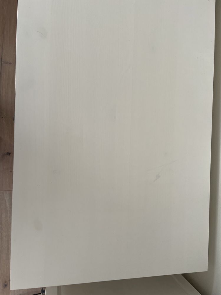 Biurko Ikea Hemnes, biała bejca, 120x55 cm