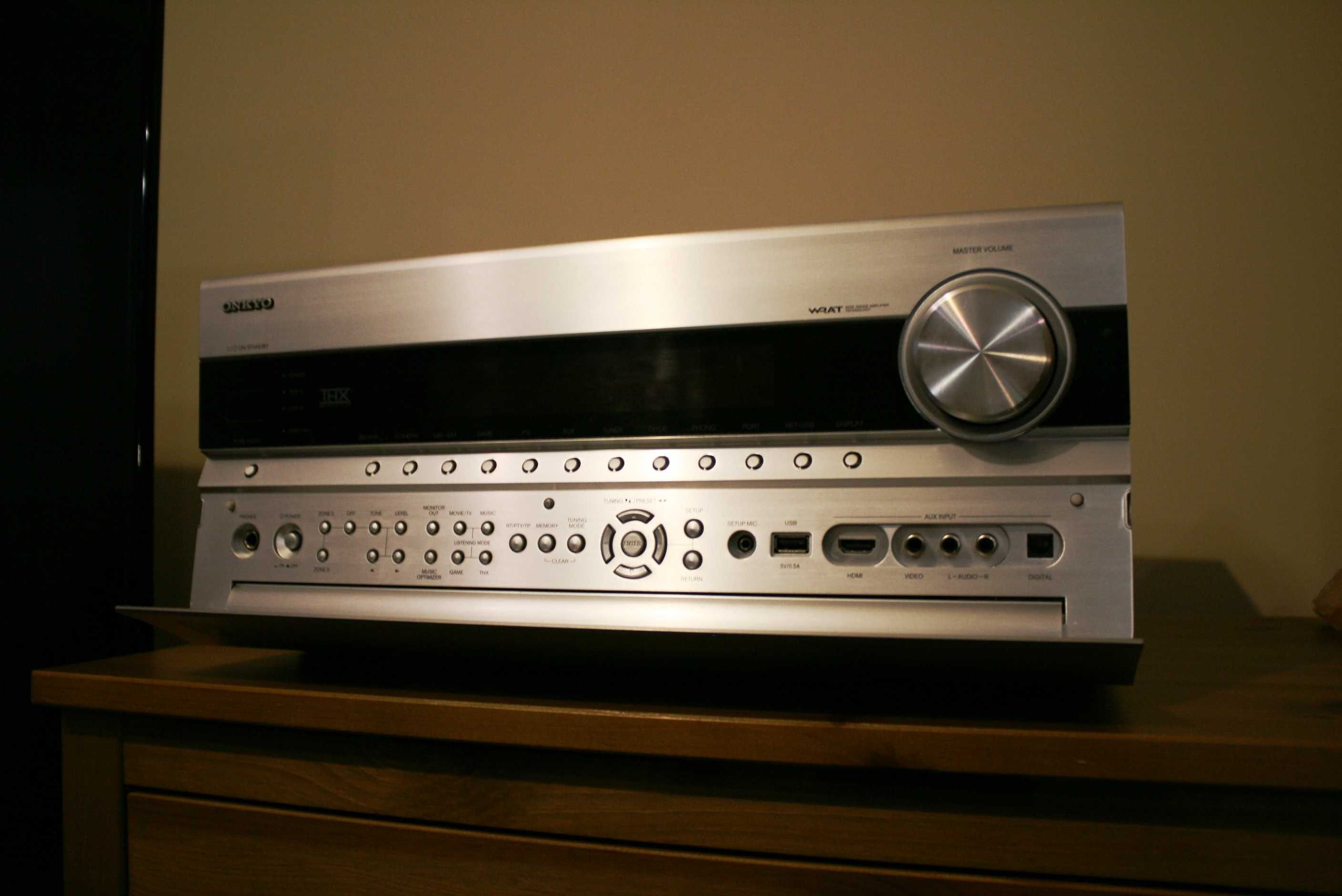 Potężny amplituner Onkyo Tx Nr 808 wzmacniacz 180 watt USB kino domowe