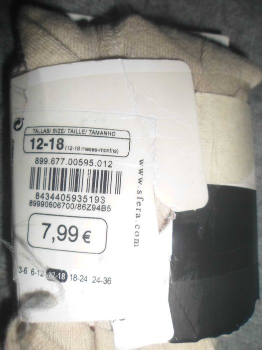 2 pares de meia calças  novas com etiqueta para bebe