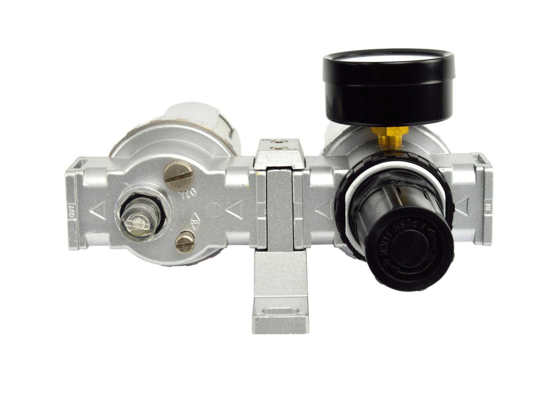 Reduktor powietrza z filtrem i smarowaniem 1/4" odwadniacz separator