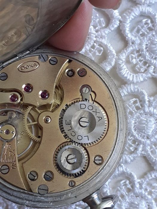 Doxa Locle kolekcjonerski zegarek kieszonkowy z okresu lat 1900