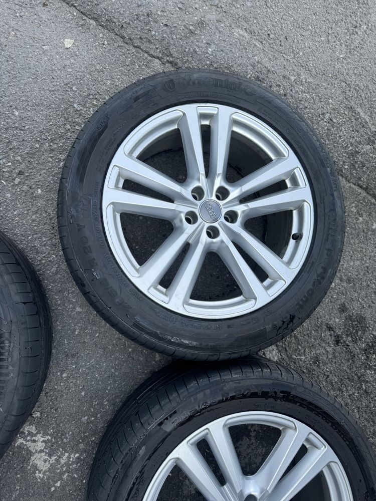 Оригінальні диски з літніми шинами audi q7 5:112 285/45 r20