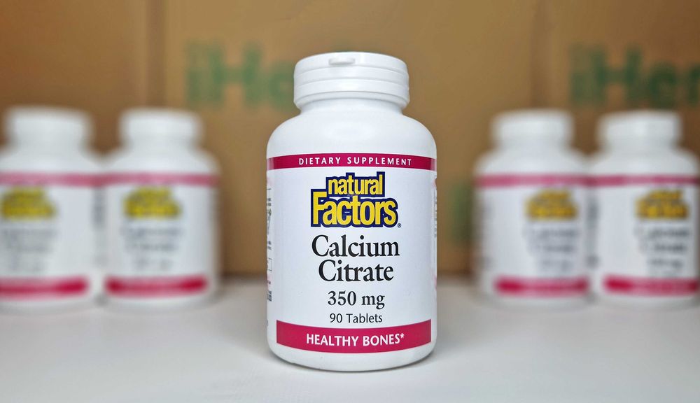 Кальцій цитрат Natural Factors Calcium Citrate, 350 мг, 90 таблеток