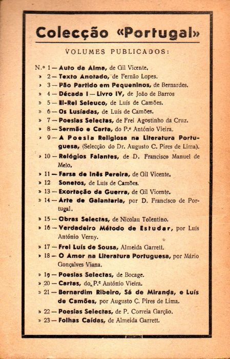 Livro - Farsa de Inês Pereira