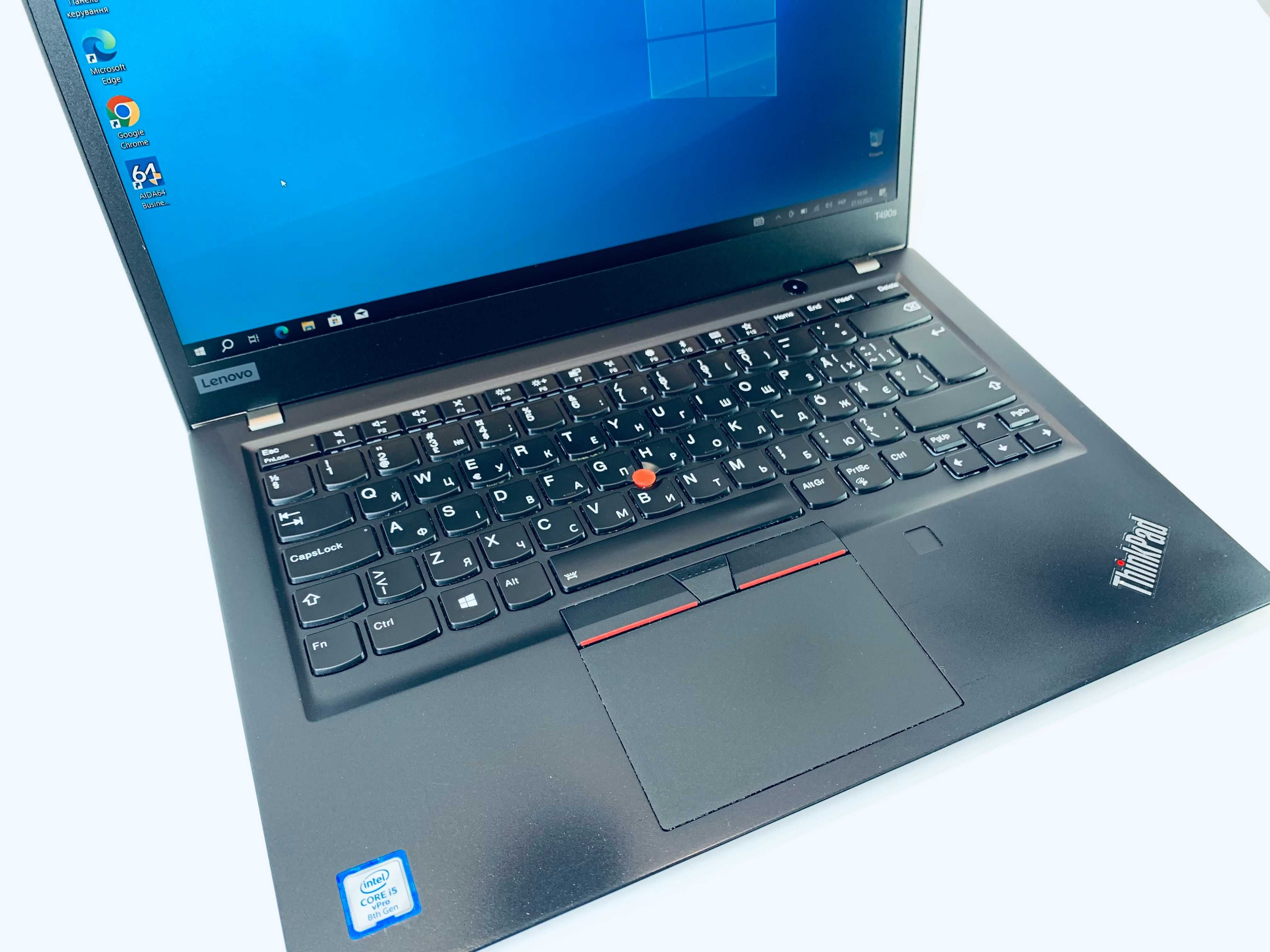 Ноутбук Lenovo ThinkPad T490s I5-8365U/ 16GB DDR4/SSD 256GB Сенсорний