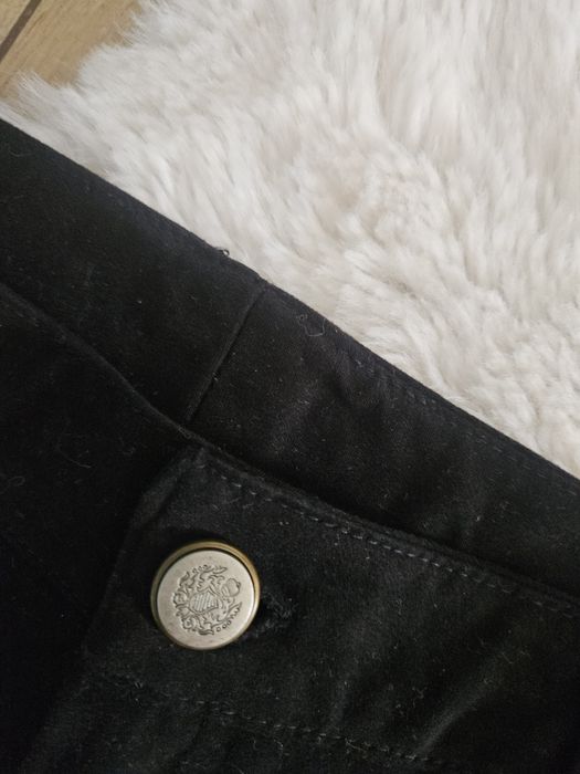 Spódnica dopasowana obcisła  czarna kieszenie s  rozciecie