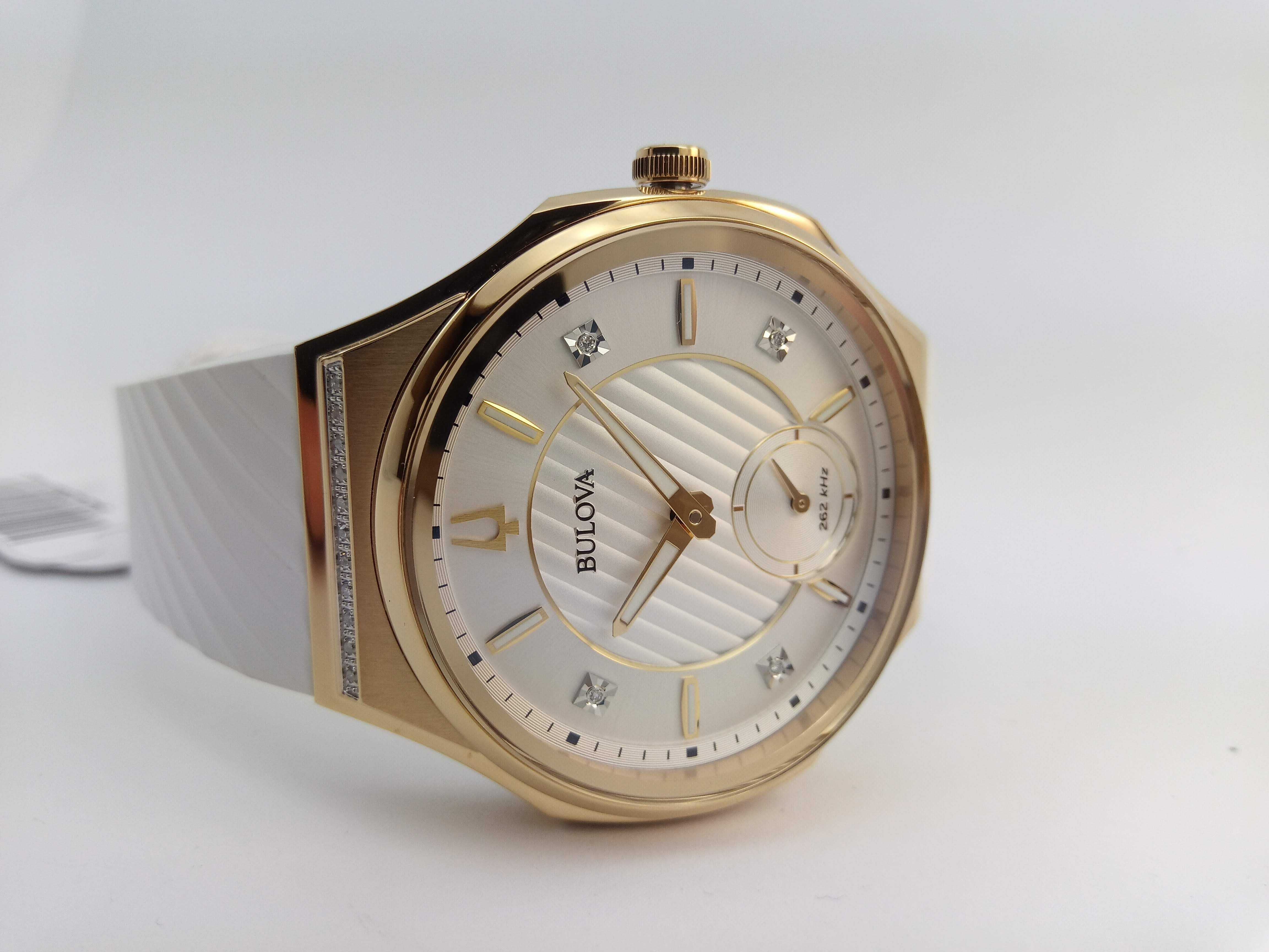 26 бриллиантов Bulova CURV 98R237 точность 262 кГц, изогнутый сапфир