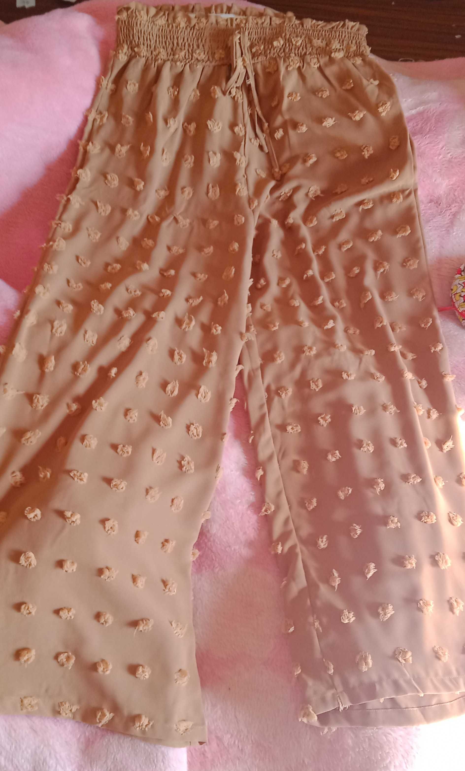 Calças pantalonas novas L/XL