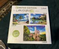 Puzzle Trefl Landspaces Limited 2x 500 oraz 1000