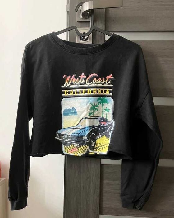 Modny, stylowy komplet z Shein (crop-top+ mini spódniczka) XS, bawełna