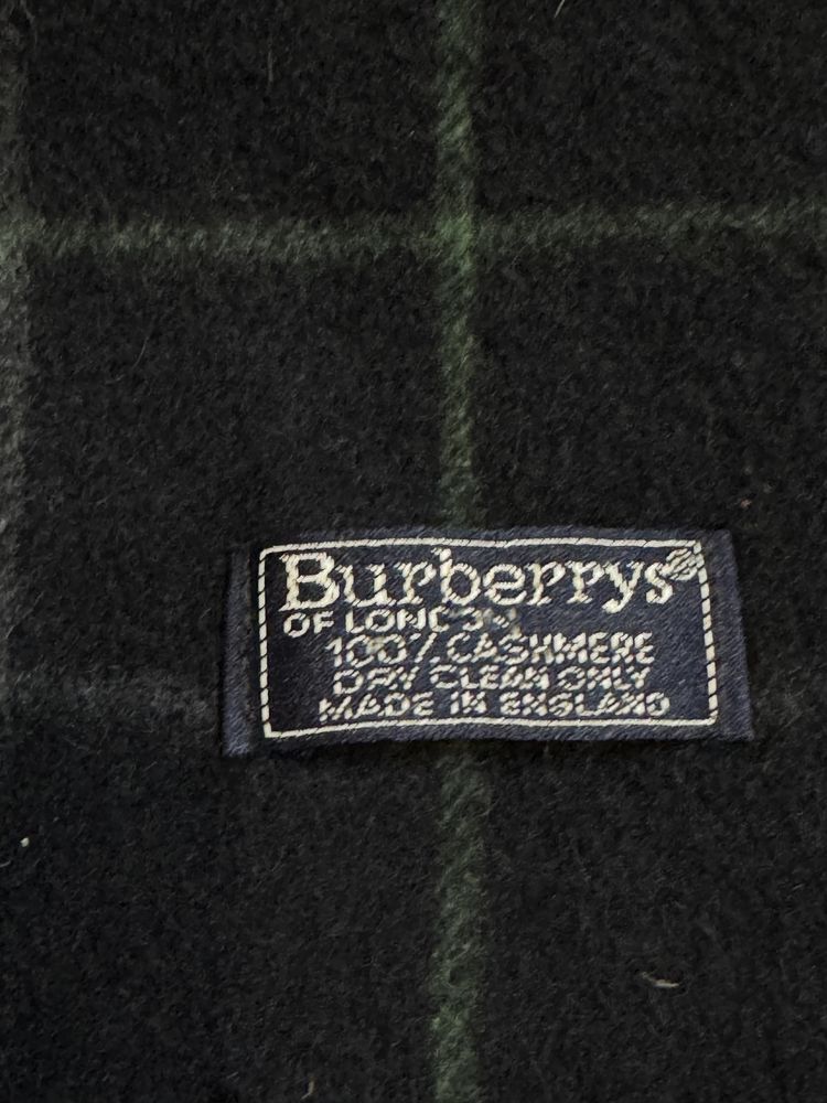 Теплий вінтажний шарф з натурального кашеміру burberrys, оригінал