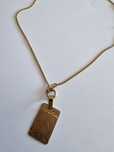 Fio com pendente ouro