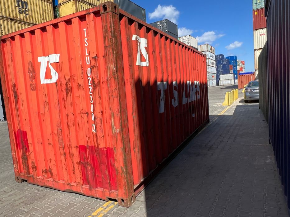 Kontener morski magazynowy budowlany 20DV 6 metrowy, używany