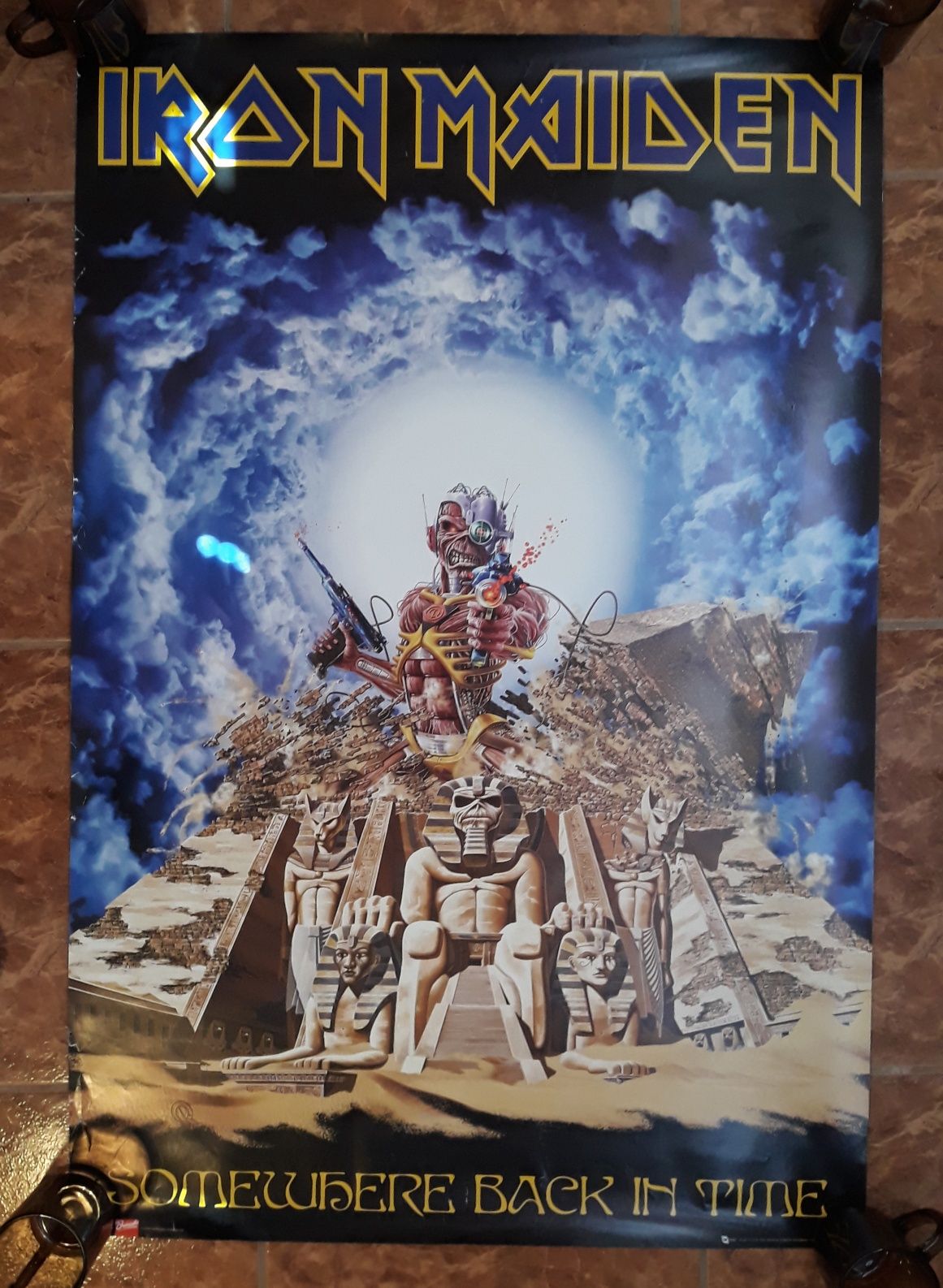 plakat Iron Maiden Somewhere Back In Time thrash heavy metal rock PRL