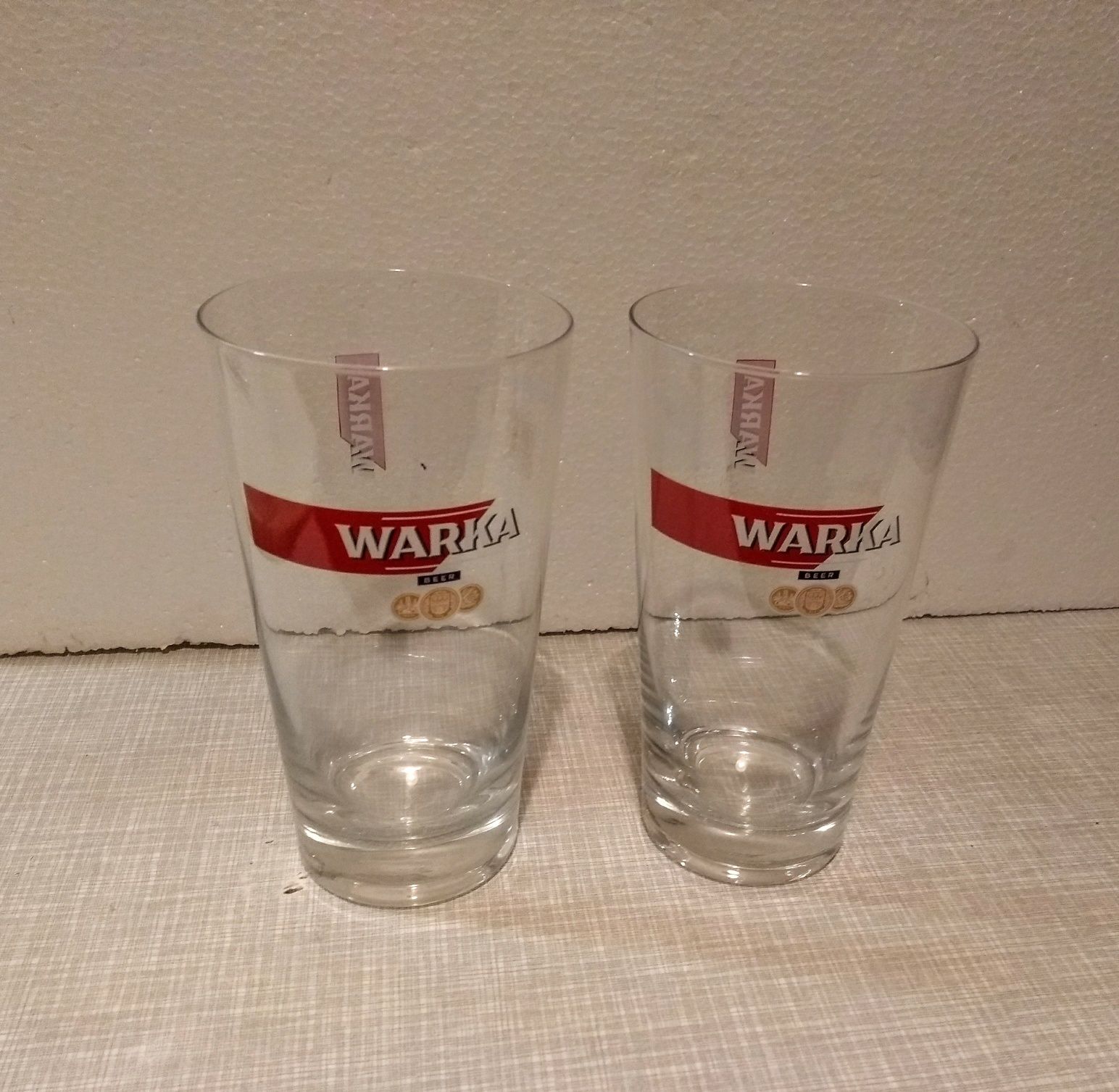 Szklanka, szklanki do piwa Warka Beer