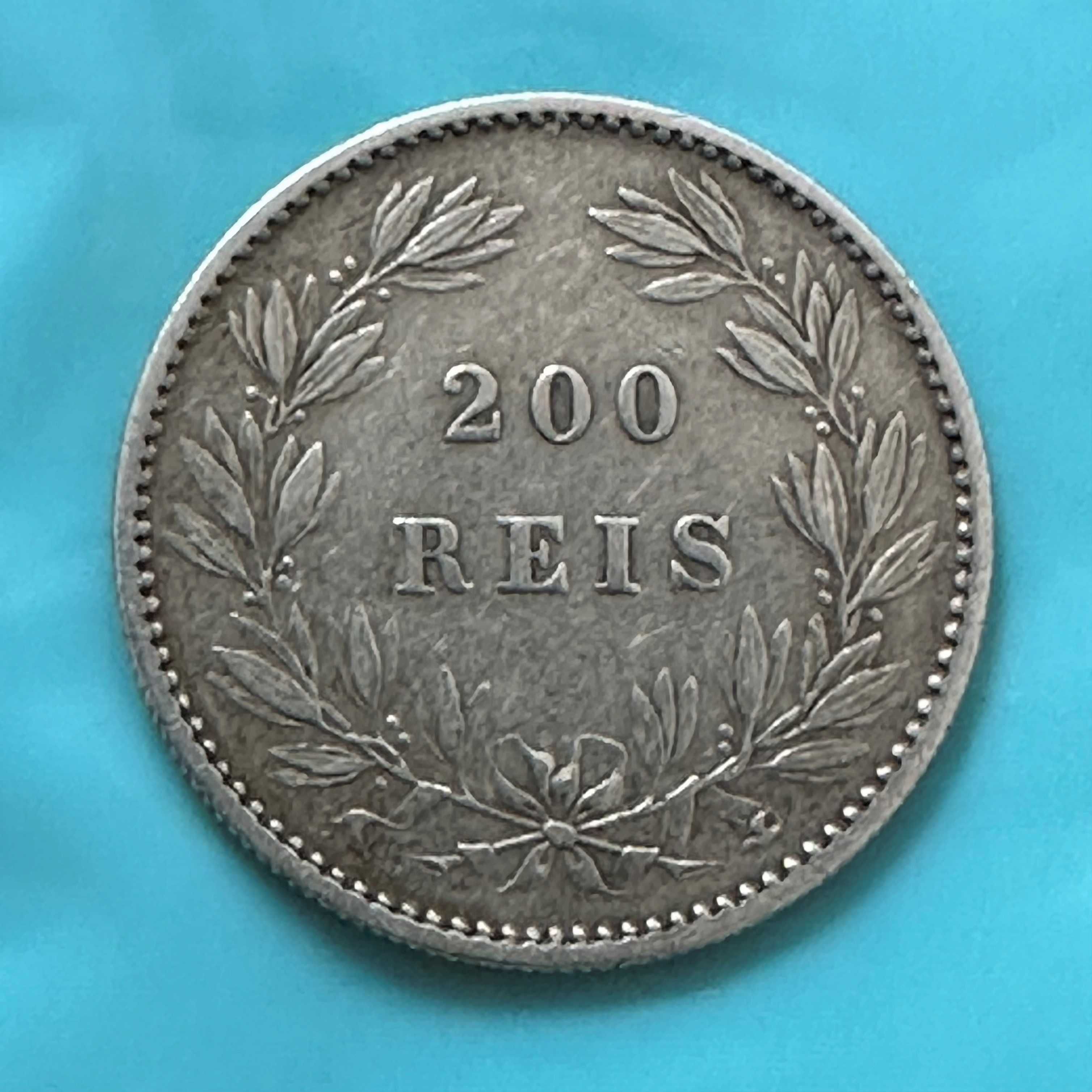 D. LUIZ I - 200 Réis 1887 - prata