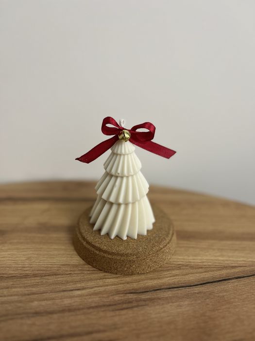 Choinka swieca sojowa zapachowa prezent christmas swieta świeca