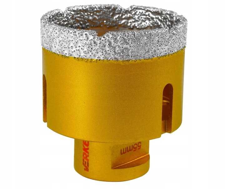 Mocna Otwornica Diamentowa 55mm Wiertło Koronka Szlifierka M14