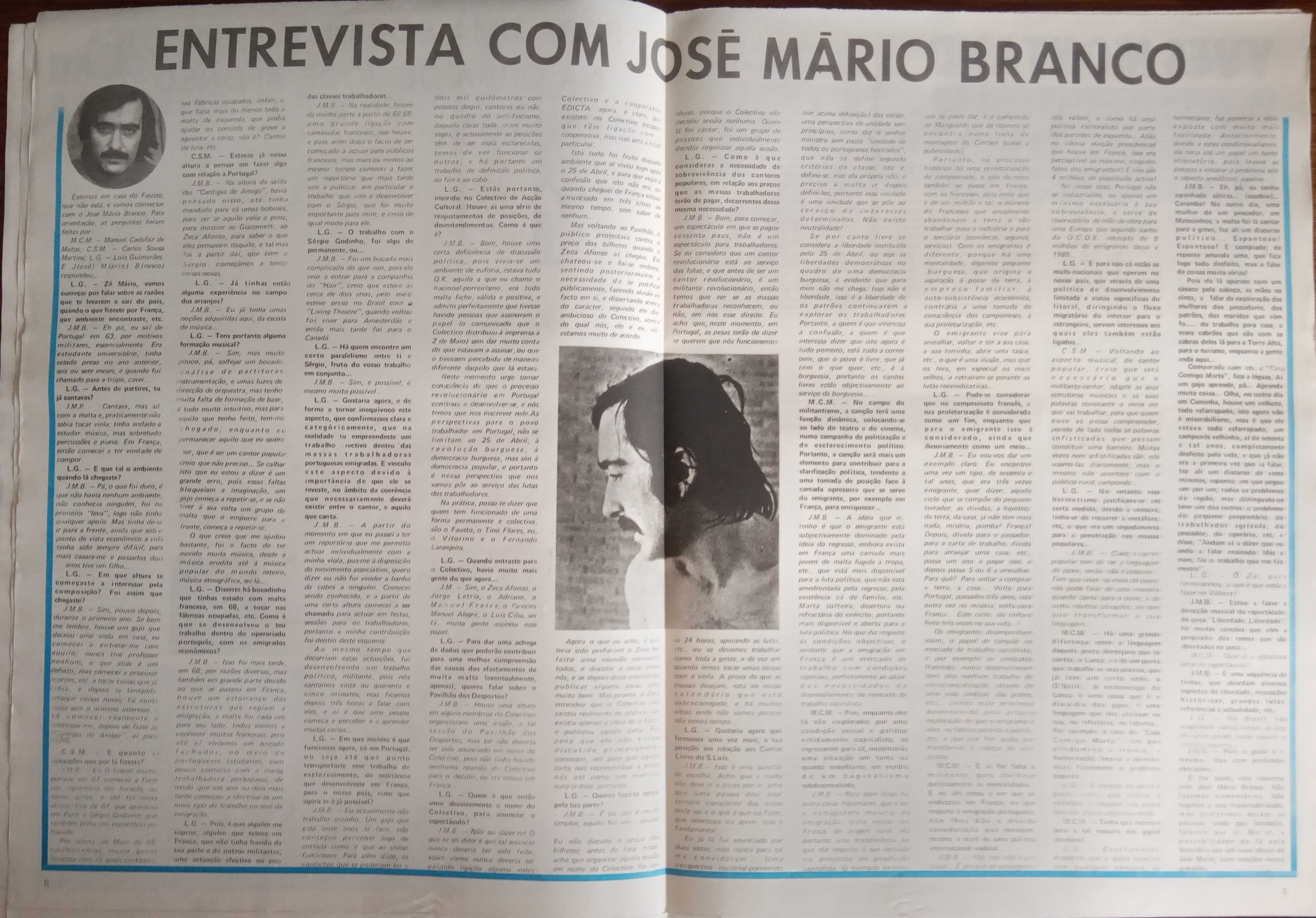 José Afonso	- - -		Musicalíssimo - nr. 91	- - - - -	Jornal
