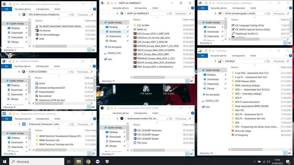 Laptop Diagnostyczny BMW Mini ISTA INPA ENET ICOM Esys K+D Can