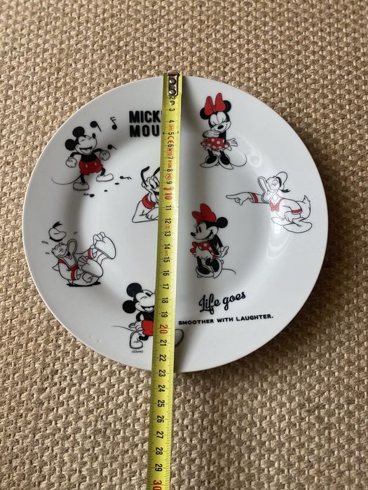 Prato Porcelana Mickey Mouse Disney - Novo