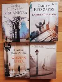 Zestaw książki Ruiz Zafon 4szt Gra Anioła Labirynt Duchów Cień Wiatru