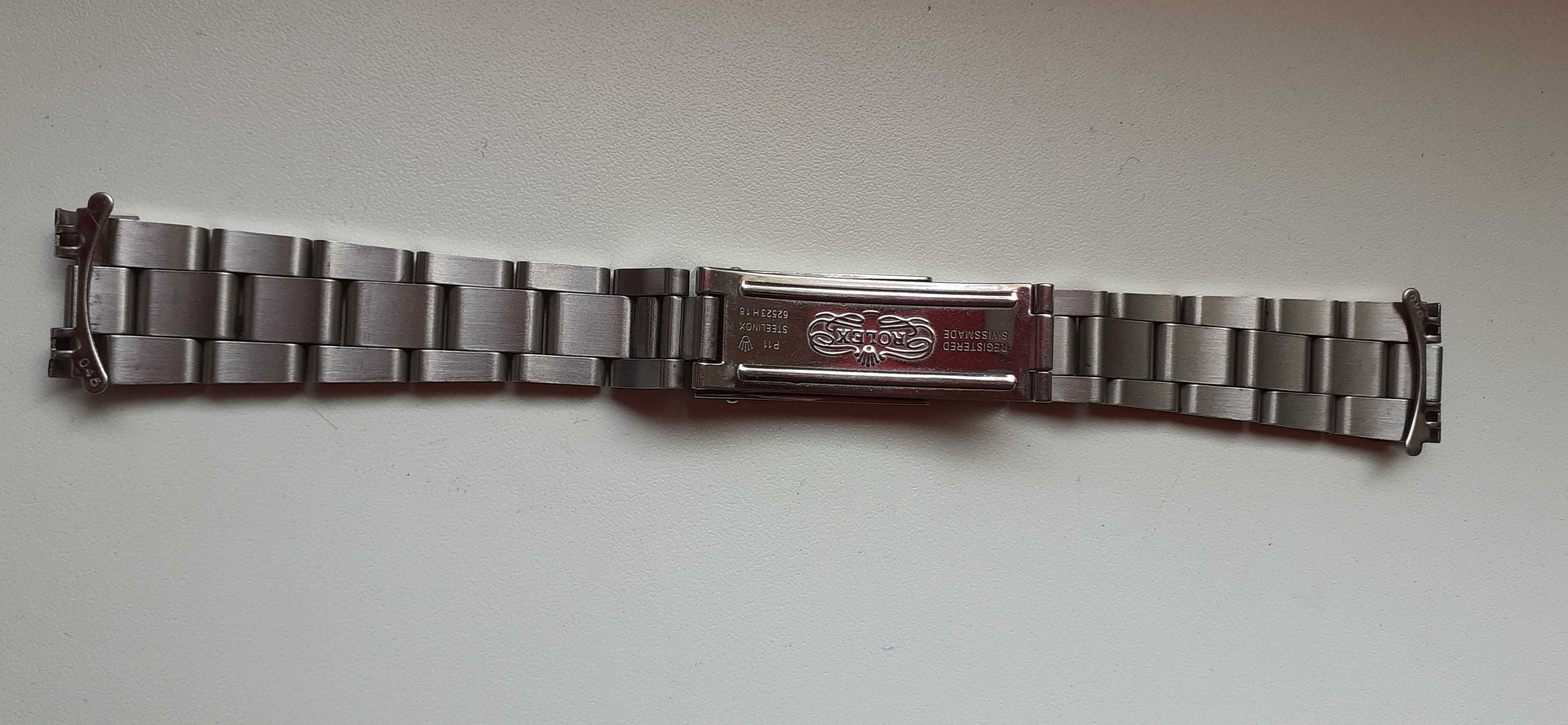 Bransoletka ROLEX do zegarka stal nie srebro R 17 mm.