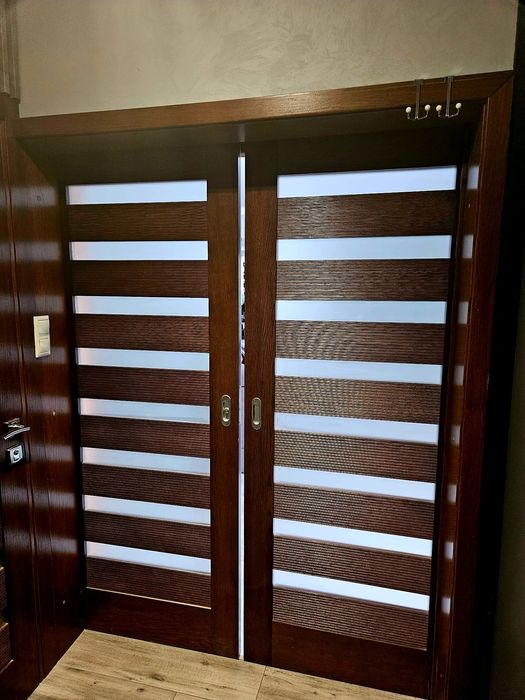 Drzwi wewnętrzne drewniane 3 sztuki