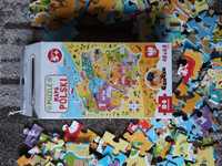 Polskie Puzzle Mapa Polski -84 elem.