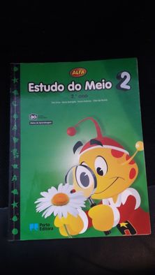 Manual e livro de ficha de estudo do meio 2°ano alfa Porto editora