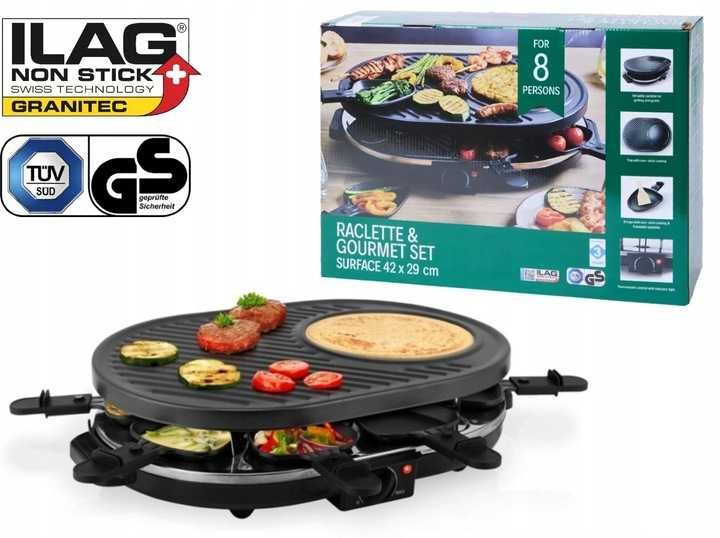 Grill elektryczny raclette i gourmet.