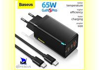 ⇒ Baseus GaN5 Pro 2×Type-C 65W. Заряд смартфона/ноутбука. Гарантія