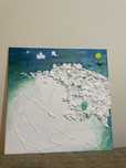 Quadro 3D do mar