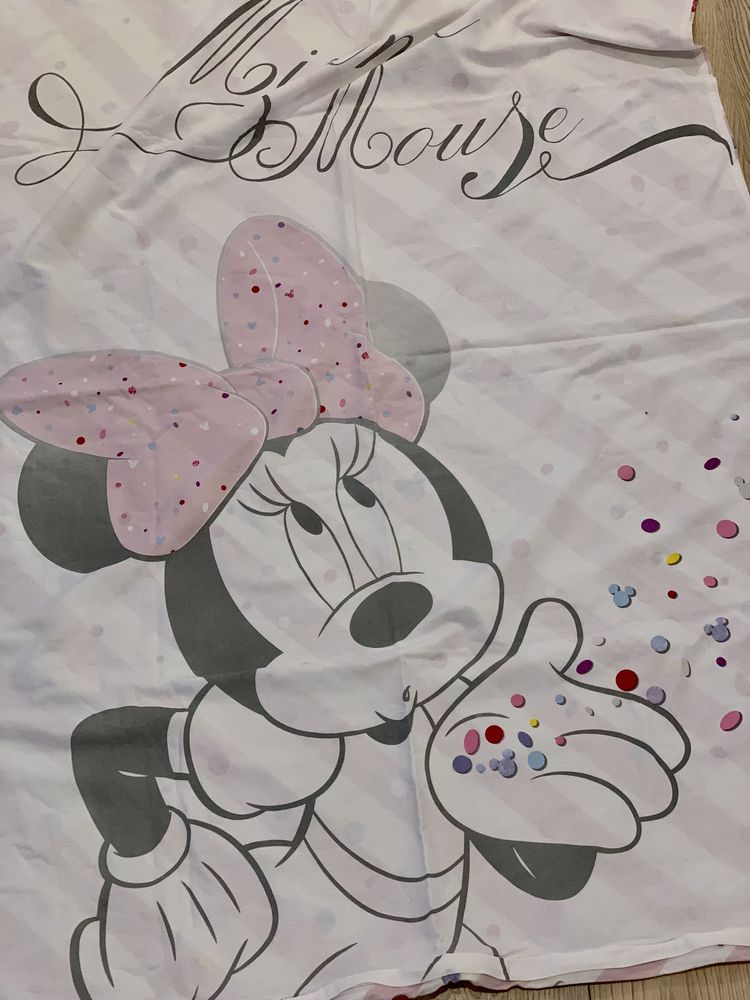 Pościel bawełniana Disney MYSZKA MINNIE MOUSE 100x135 (40x60)