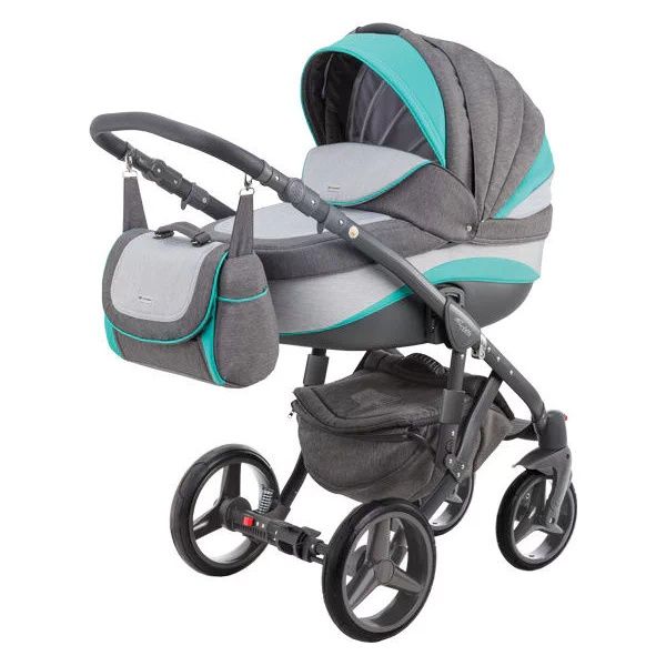 Wózek Adamex Barletta 3w1+ISOFIX fotelik