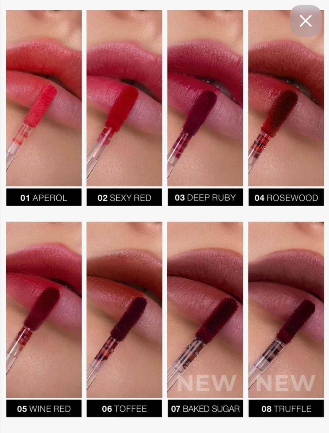 Тінт для губ luxvisage  lip tint aqua gel. 07 - 08 тон