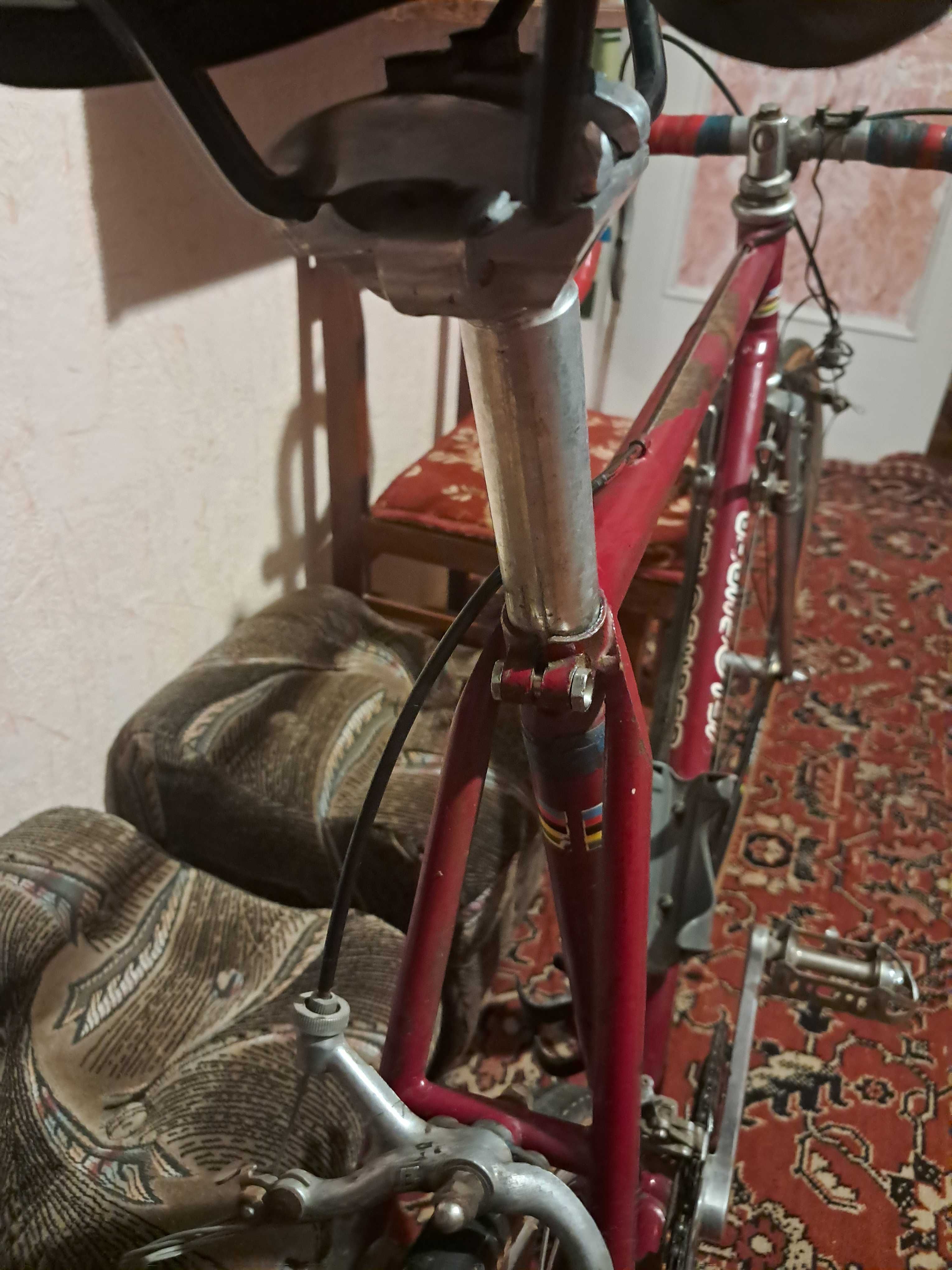 Шосе шоссейный винтажный ХВЗ Velosuper, Camoagnolo Тахион, трек, Фикс
