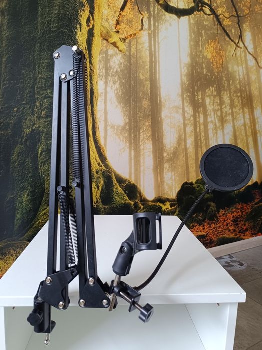 Suporte de braço para microfone + POP filter