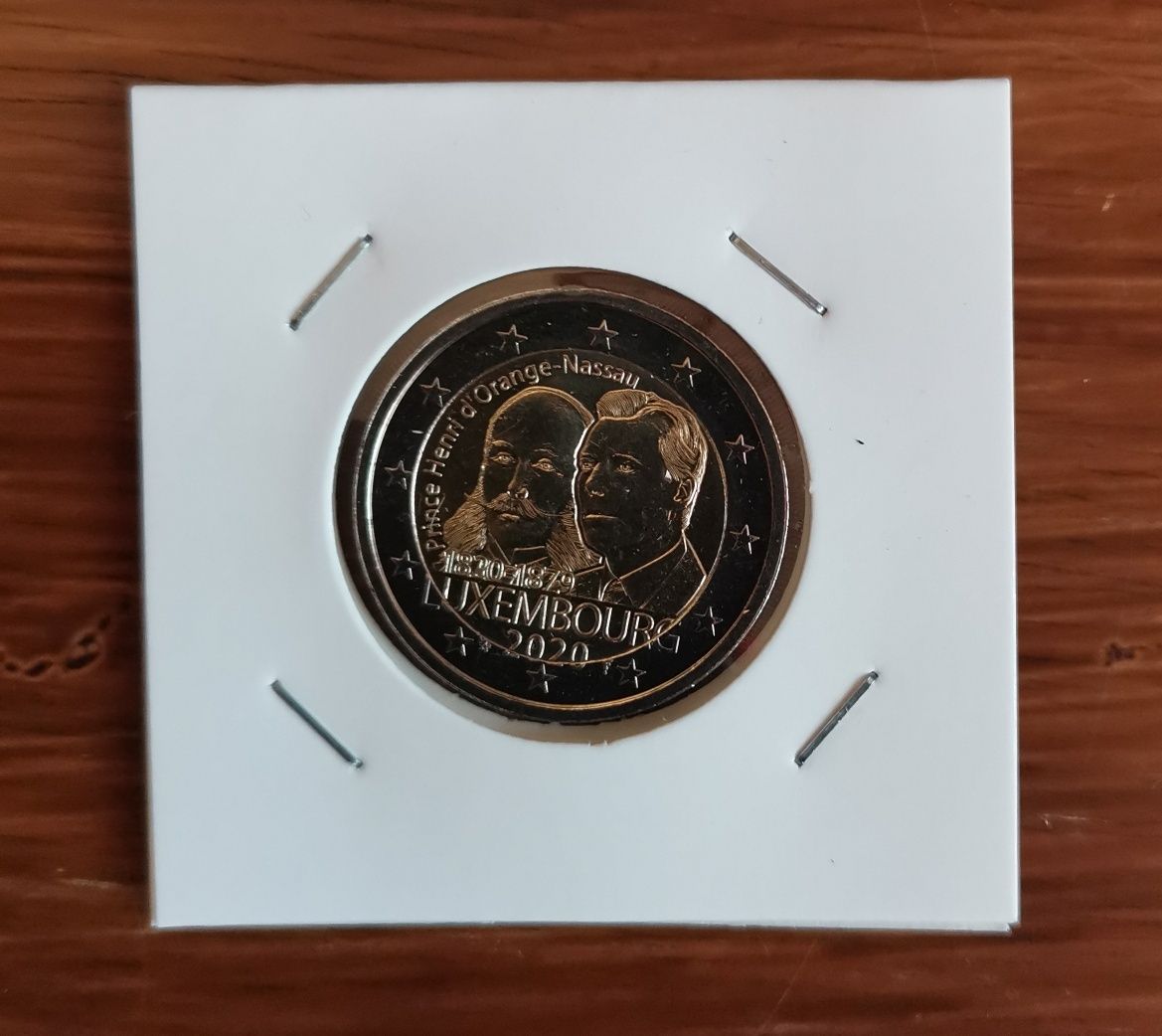 Moeda comemorativa de 2€ - Luxemburgo 2020 – Prince Henri