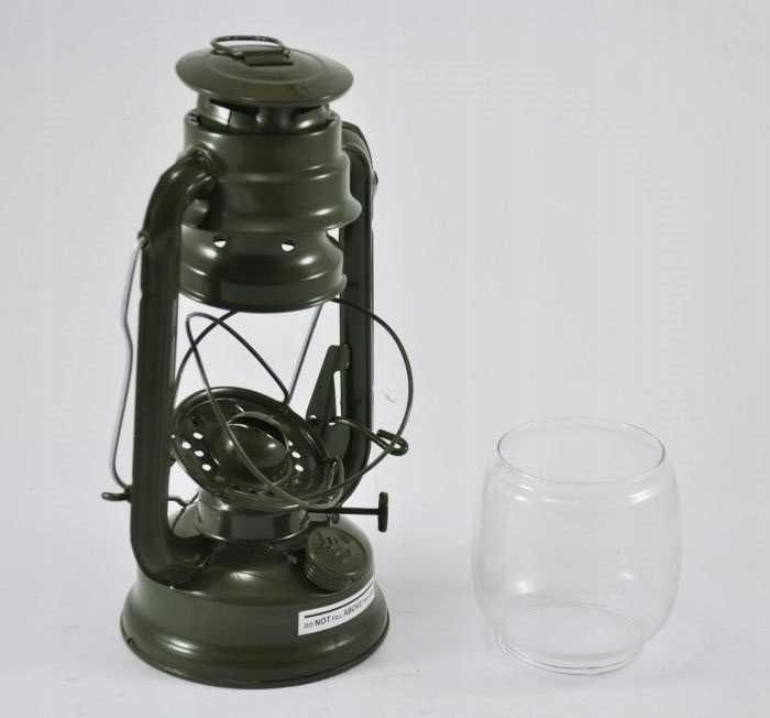 Lampa naftowa Mil-Tec 23cm oliwkowa - NOWA