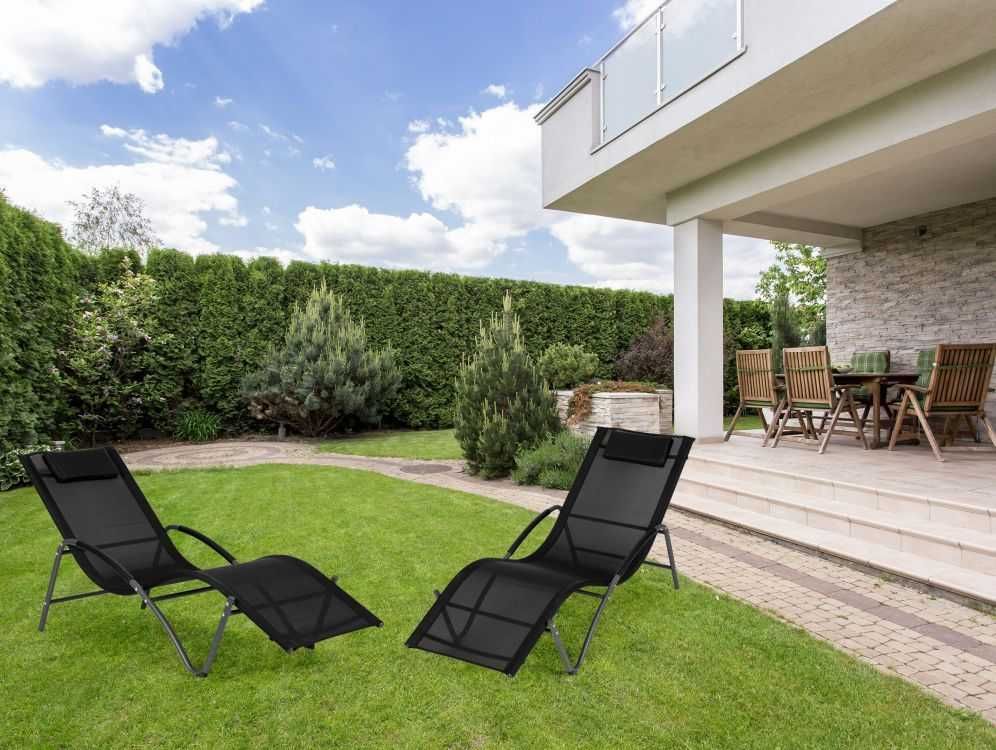 Leżak ogrodowy Leżanka ogrodowa Fotel do ogrodu na taras balkon WYGODA