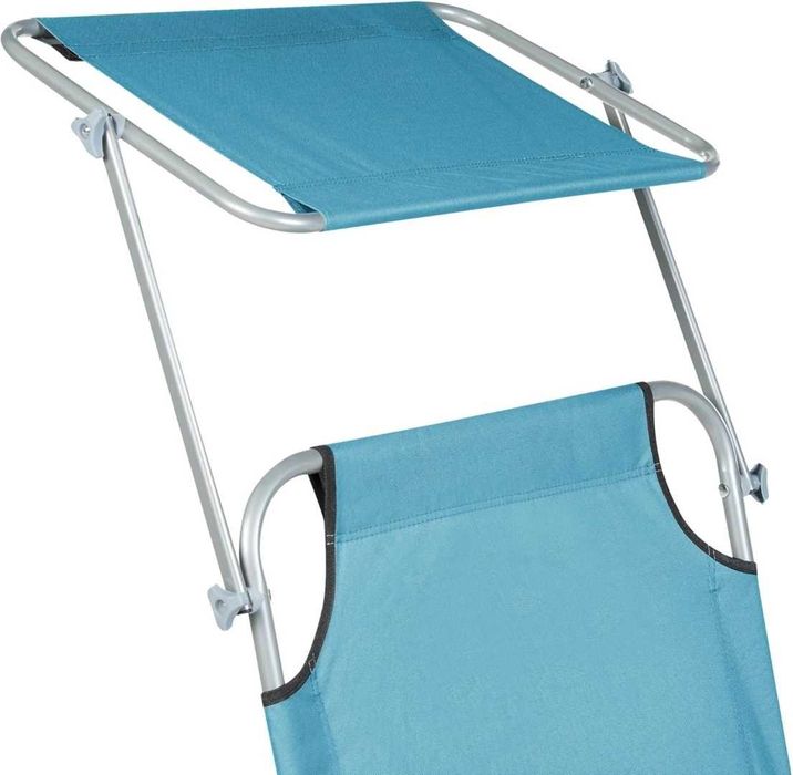 Nowy leżak ogrodowy Beliani FOLIGNO z daszkiem – idealny na lato!