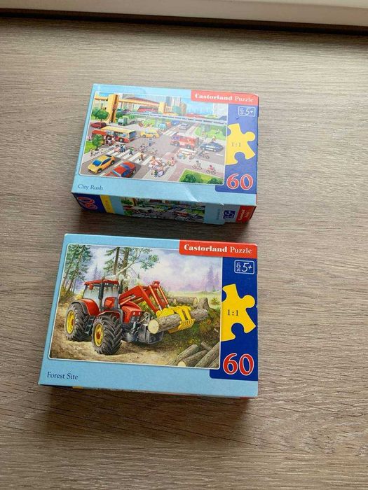 Пазли, набір пазлів на 5-6+ р. Castorland, ціна за всі 6 штук