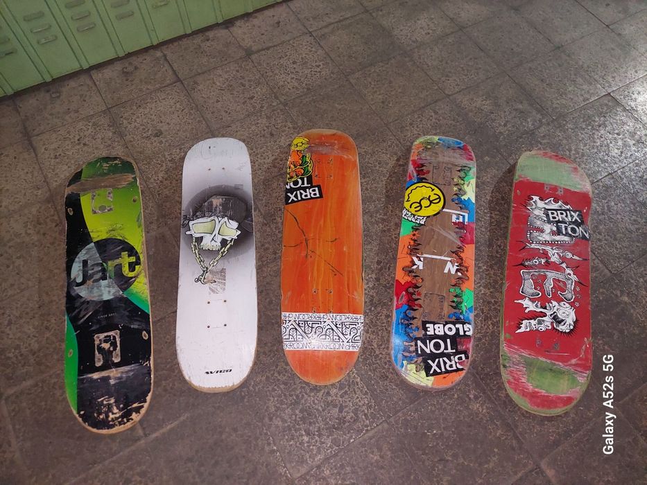 Tábuas de skate decoração