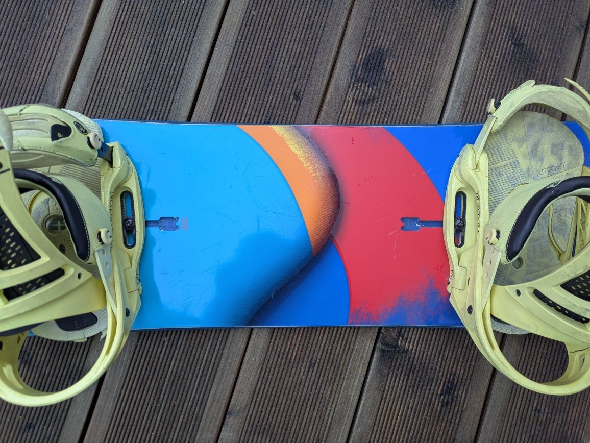 Burton Custom 163 deska snowboardowa snowboard wiązania Malavita Flux