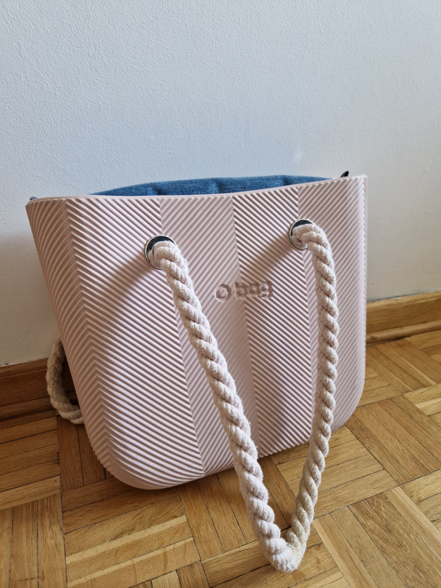 Torebka Obag O BAG MINI jodełka ROSA SMOKE super zestaw