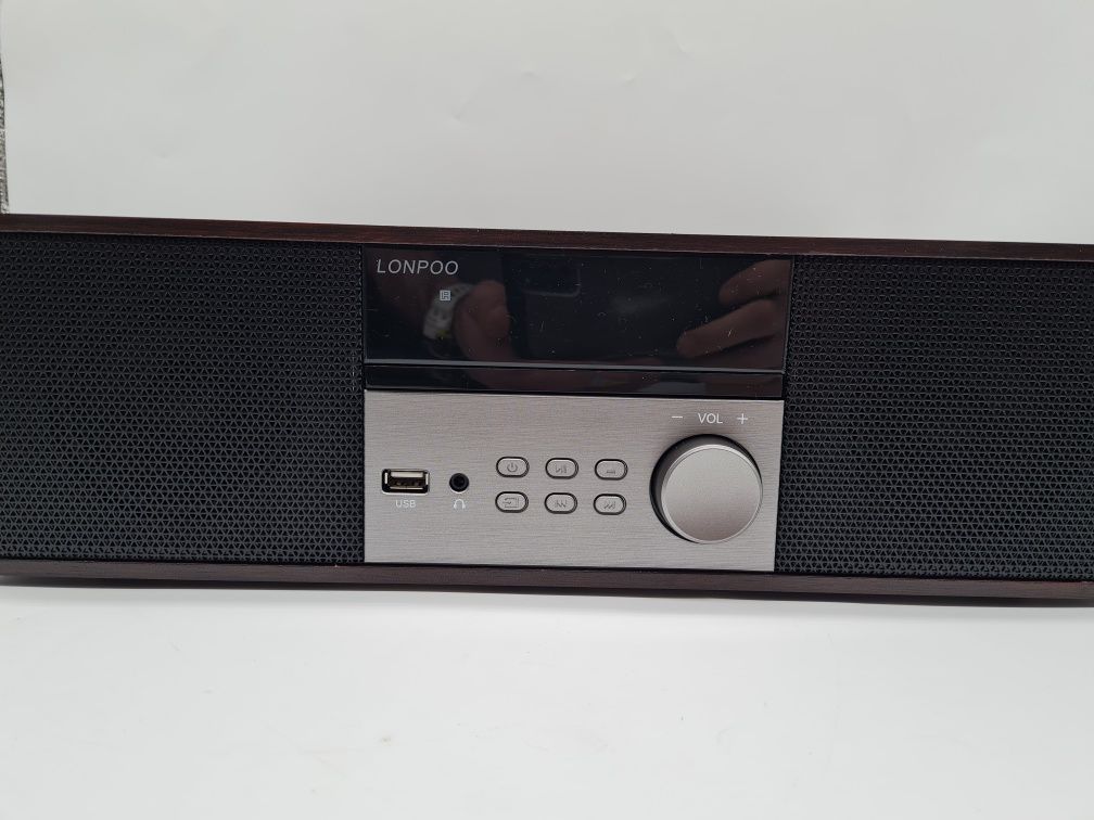 LONPOO LP-816 Kompaktowy zestaw stereo HiFi CD BT FM USB AUX 40W radio