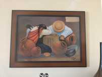 Quadro Pintura a Óleo sobre Tela – Estilo Figurativo Popular