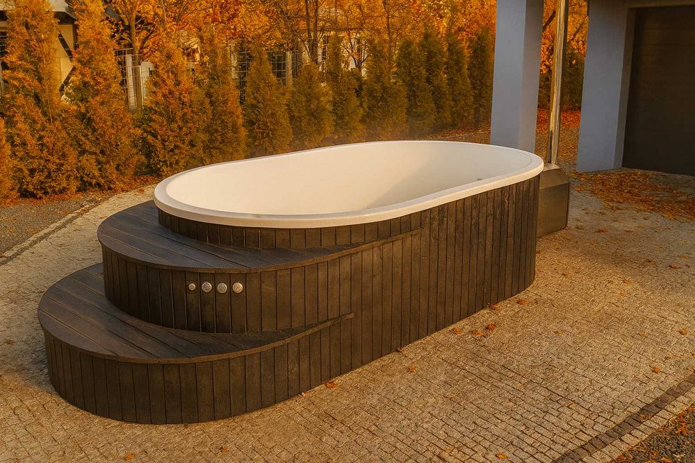 Basen ogrodowy komplet zestaw zimowy PIEC LED filtr pokrywa hydromasaż